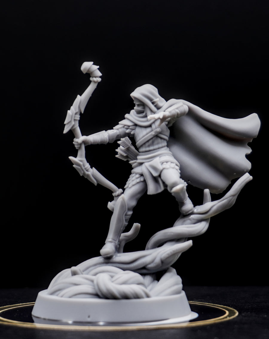 Greenwood Elf Archer – 32mm Miniature