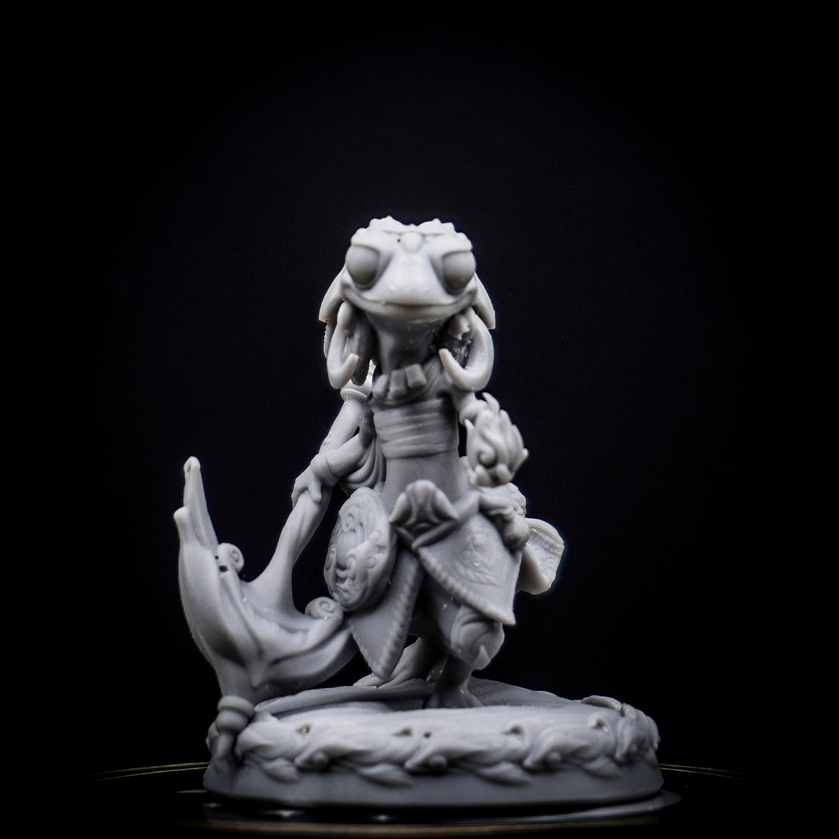 Jungle Gecko Arcanist – 32mm Fantasy Miniature