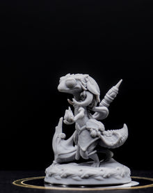 Jungle Gecko Arcanist – 32mm Fantasy Miniature